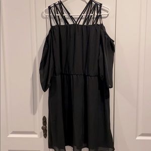 Cold shoulder midi dress